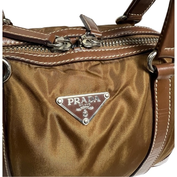 Prada Hand Bag  Brown Nylon - Picture 5 of 12